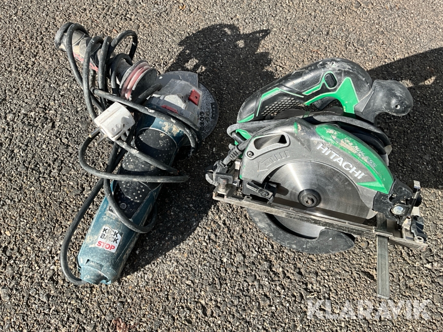 Handverktyg klingsåg Hitachi C 6MEY & kapmaskin Bosch