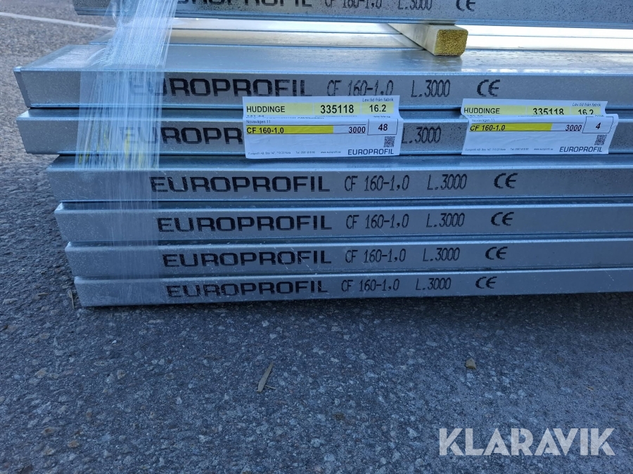 Förstärkningsreglar Europrofil UF 160 och CF 160