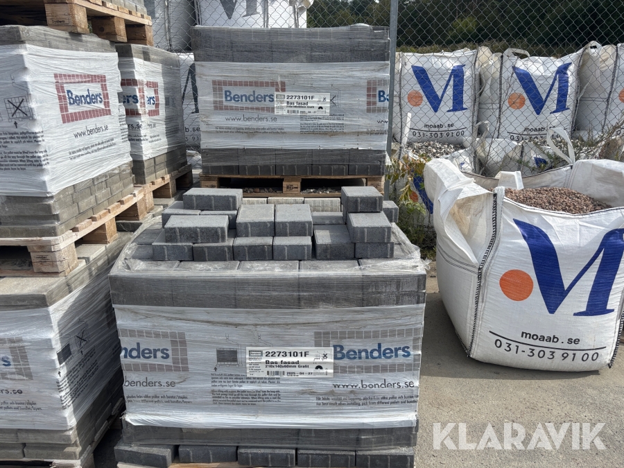 Marksten Benders Bas fasad 210x140x60mm Grafit 2 pall