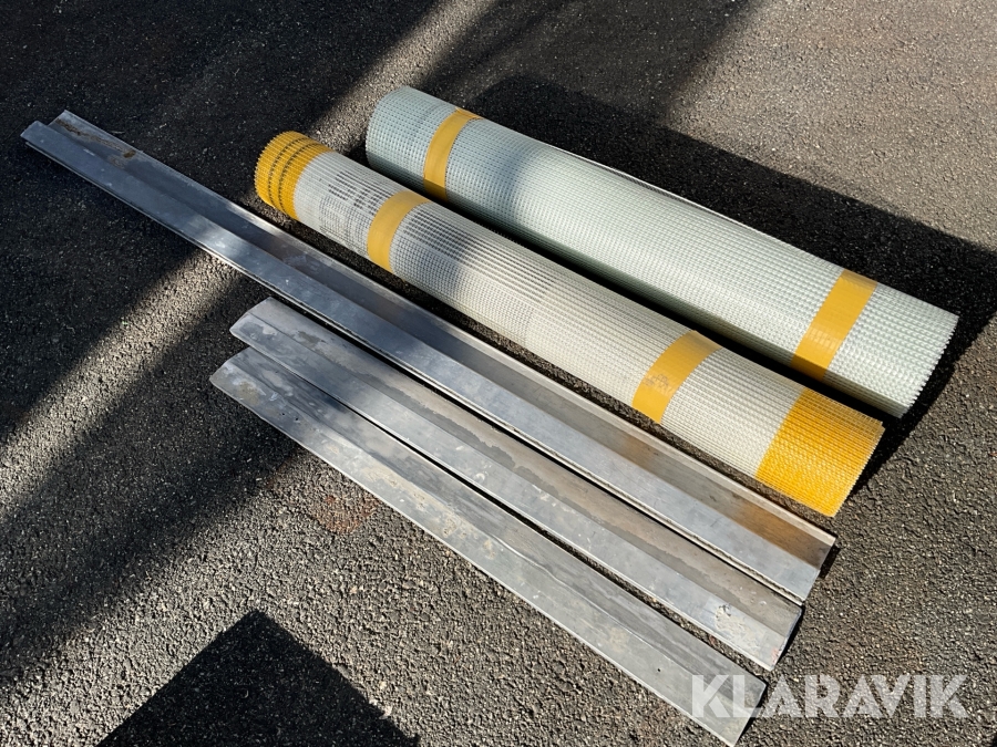 Avrivningsbräda / putsbräda 3st & putsnät