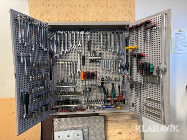 Verktygsskåp med verktyg Exponent