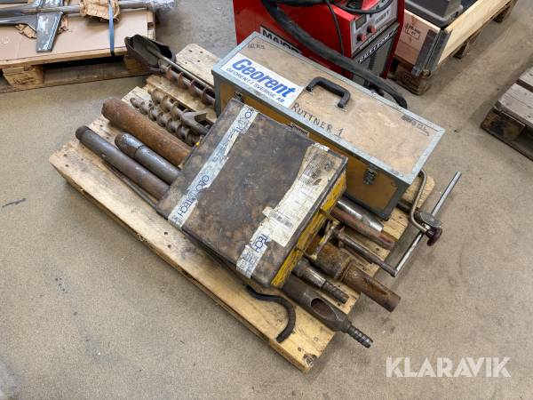 Diverse tillbehör för markborrning