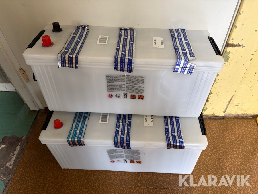 Batterier Biltema 12V 120Ah Osyrade 2 st