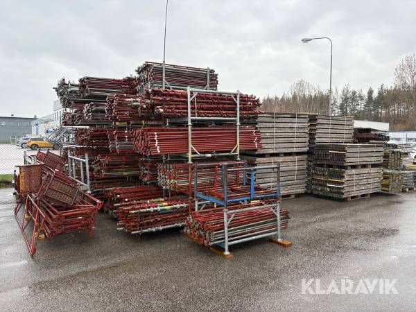 Ställningsmaterial stort parti Haki Byggställning