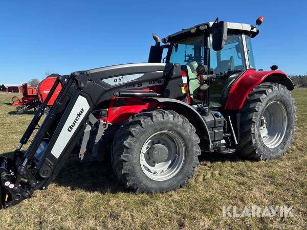 Traktor Massey Ferguson 7718S med GPS frontlyft och lastare