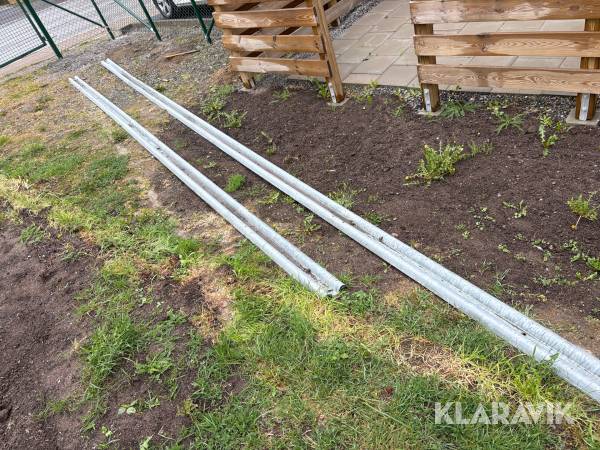 Galvaniserade Vägräckesbalkar 2st