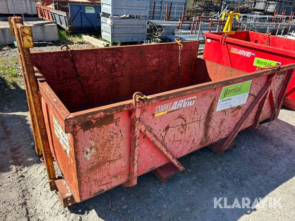 Materialbask Starke Arvid 2600 liter kedjetömmande med kroktorn