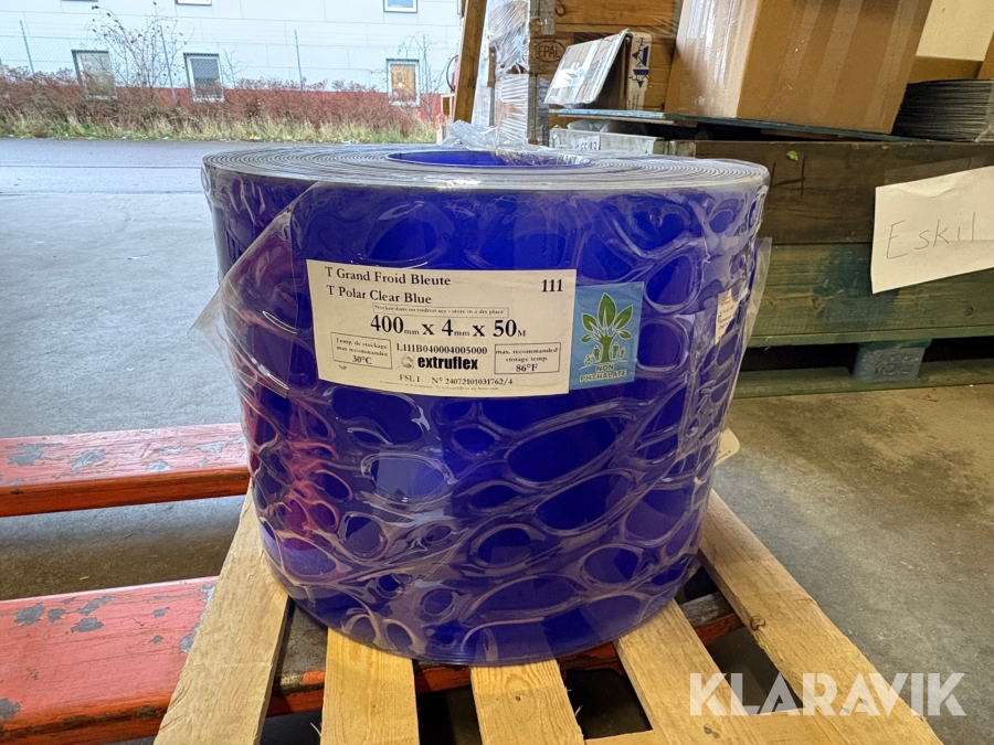 Köldridå Extruflex T Polar Clear Blue.
