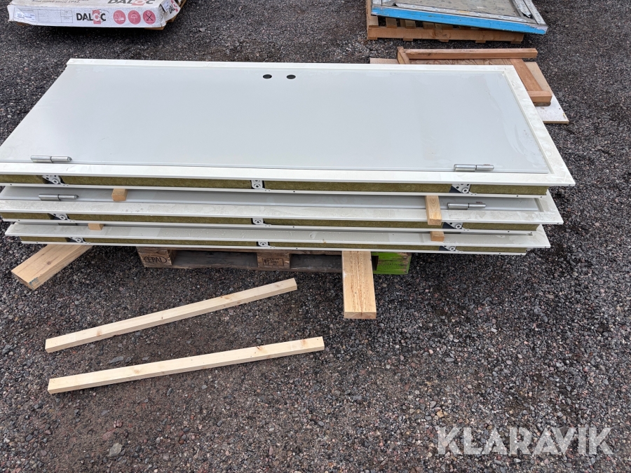 Ståldörrar Daloc S30 Brandklass 60. 3 st