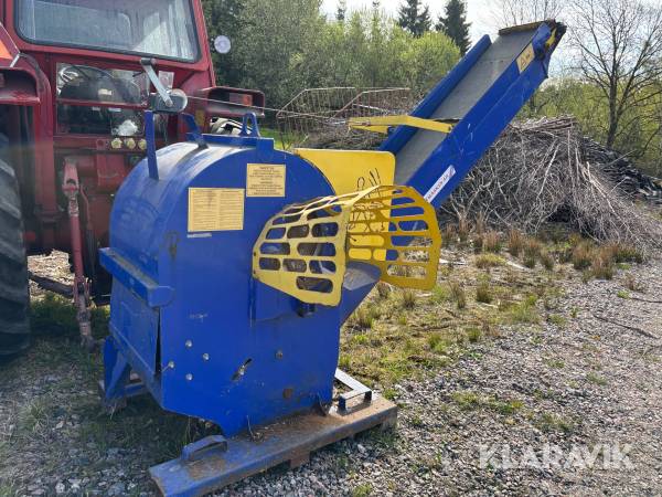 Vedmaskin Klappi med transportband