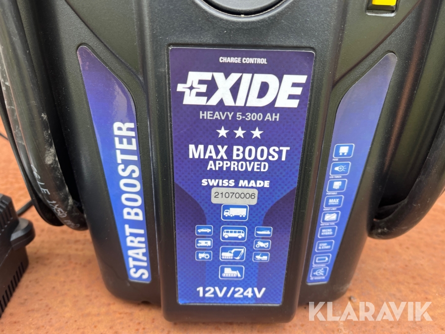 Starbooster Exide Max boost, Trollhättan, Klaravik auktioner