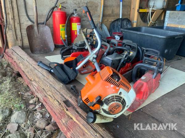 Motorsågar 8st/ 1st röjsåg