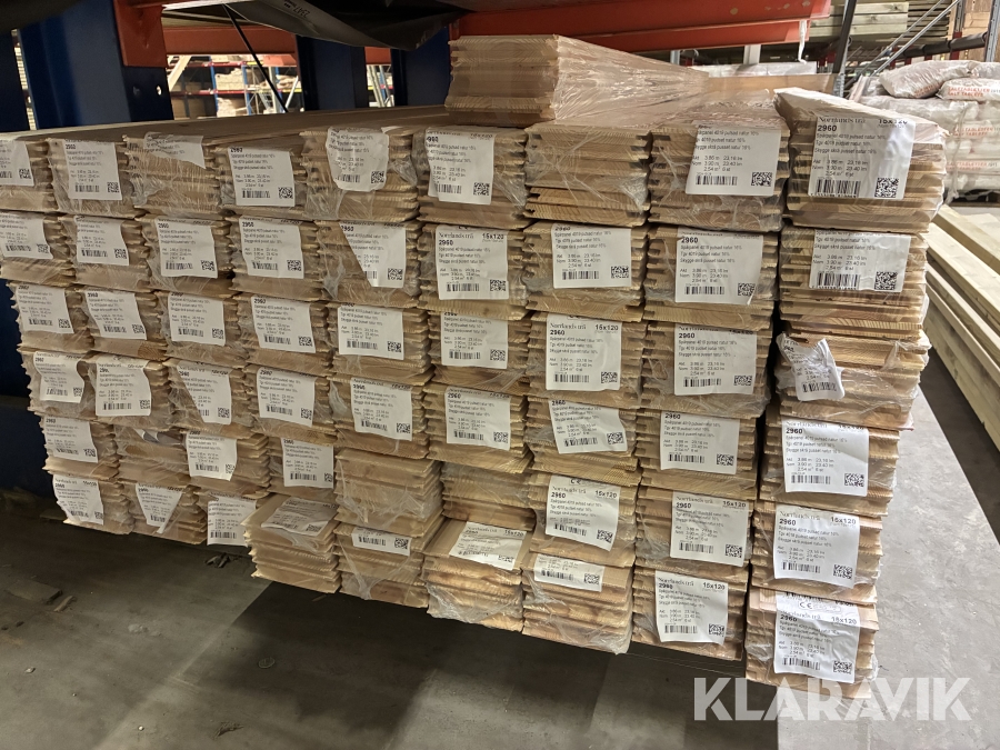 Spårpanel Norrlandsträ 4019 obehandlad 16% 15x120