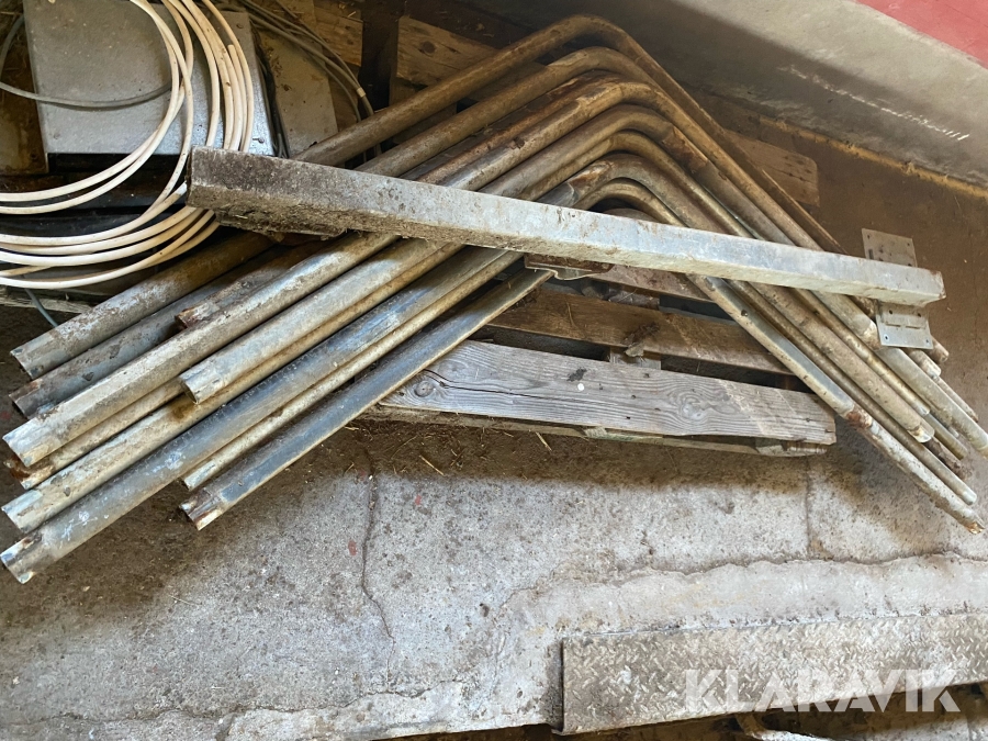 Diverse bockade galvade rör 14st