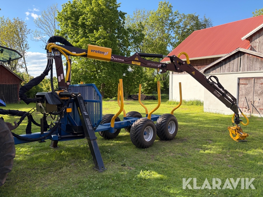 Skogskärra Vreten 900N med 68-25 kran