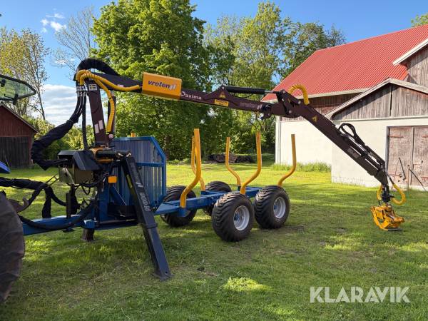 Skogskärra Vreten 900N med 68-25 kran