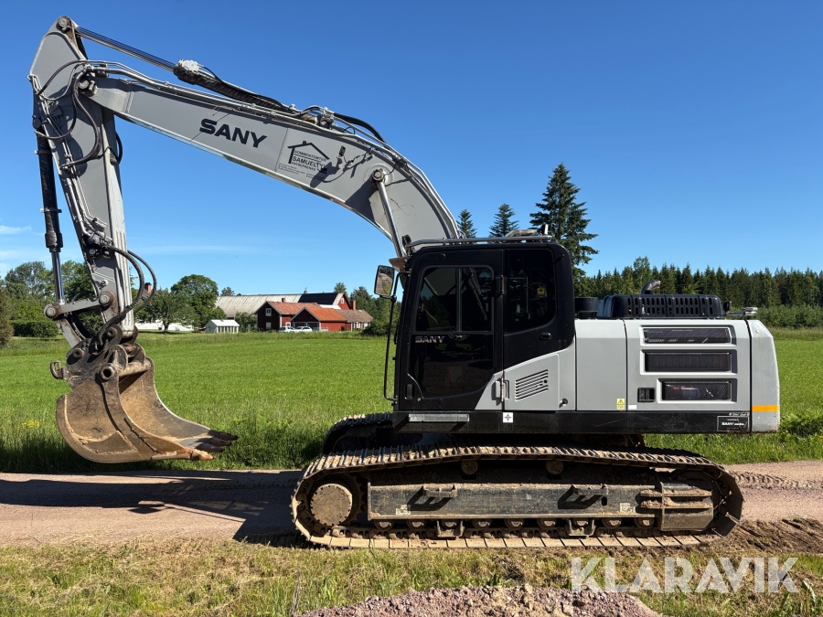Grävmaskin med Tiltrotator Sany SY215C LC