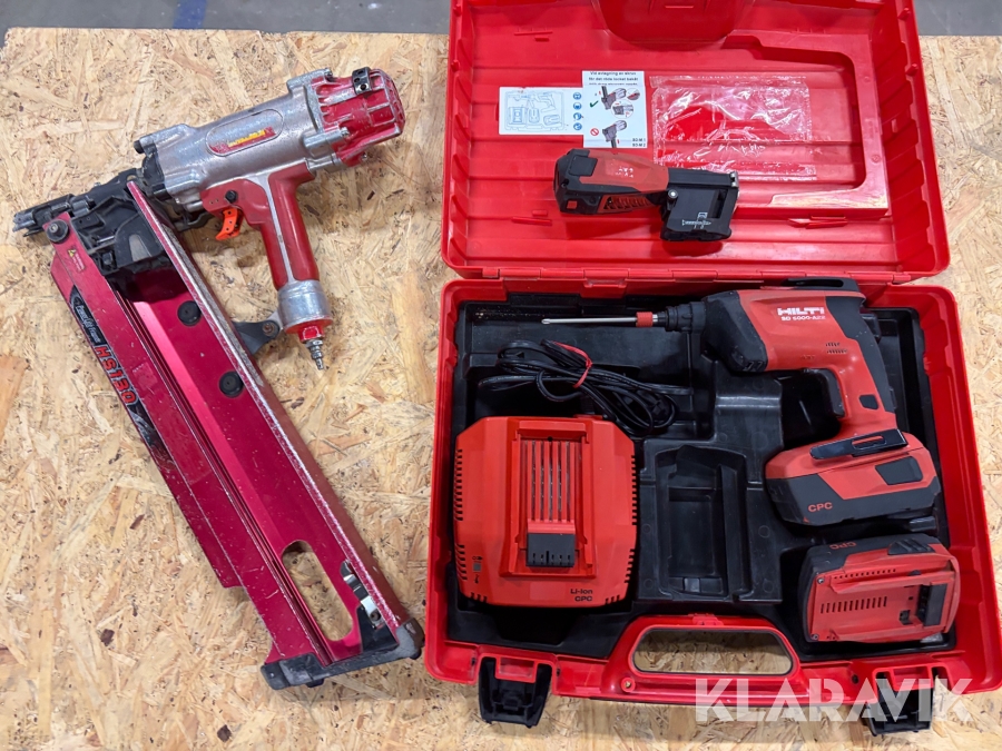 Spikverktyg 1 st, Skruvdragare 1 st, Skruvautomat 1 st Max / Hilti HS 130 / SD 5000-A22 / SD-M 2