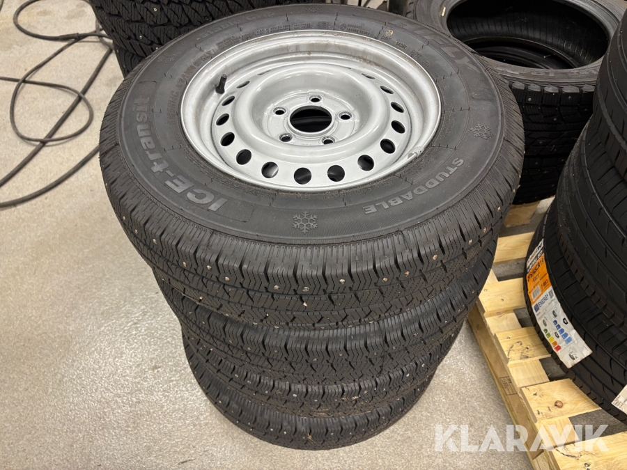 Vinterhjul Hifly Ice-transit 4st dubbade 185R14C