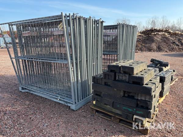 Byggstaket två paket BGfix med fötter och klämmor