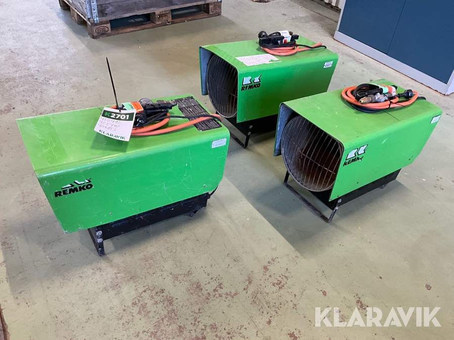 Värmare 3st Remko PGM60