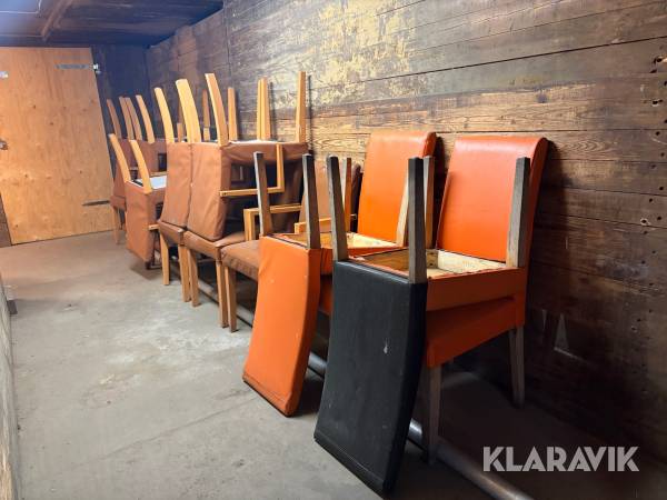 Stolar i konstskinn 18 st