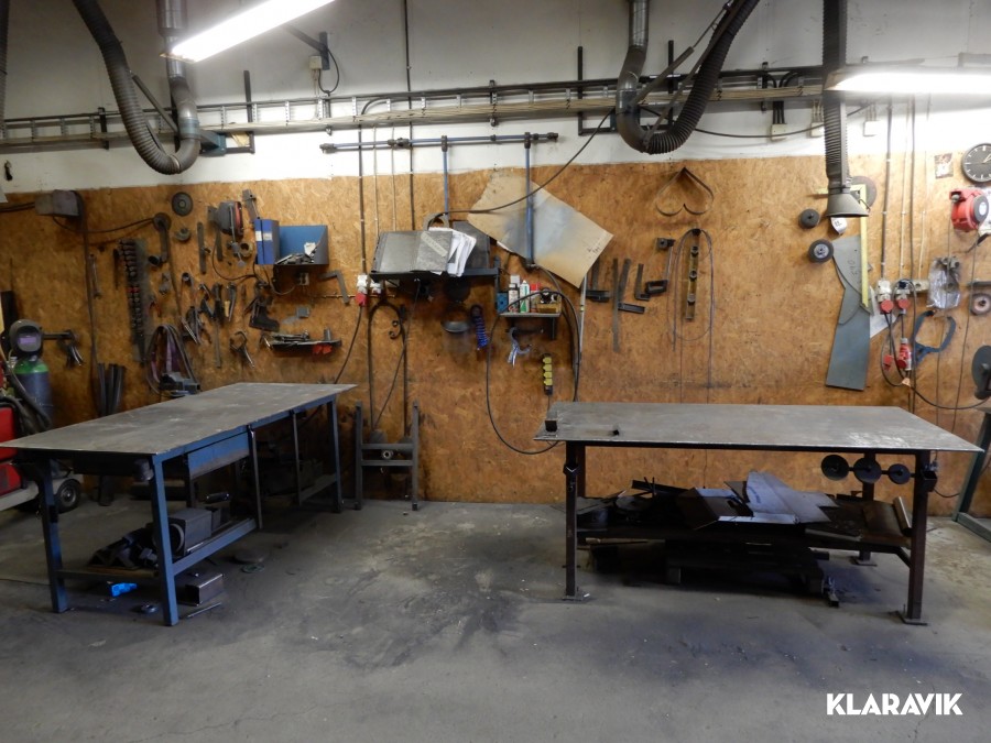 Svetsbord 2st  med utsug