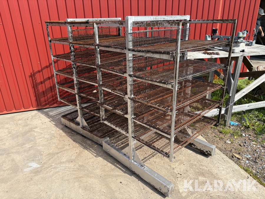 Rostfria vagnar för grill / ugn, 2st