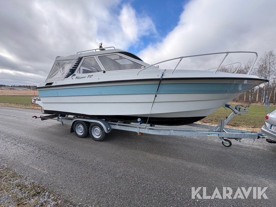 Båt Flipper 717C med 80-km trailer