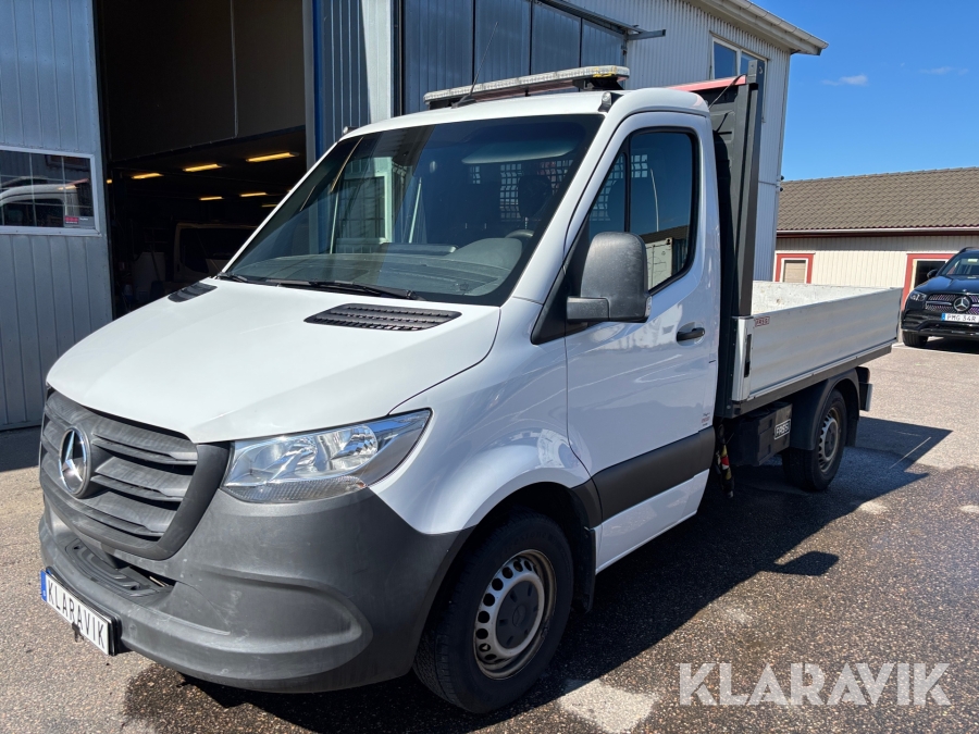 Flakbil med kran Mercedes-Benz sprinter 211 CDI