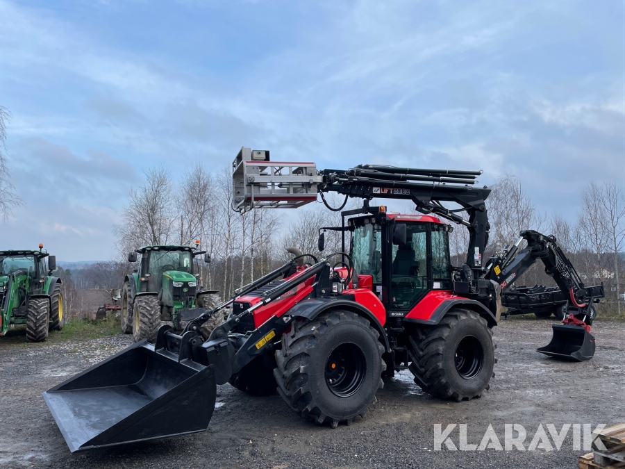 Grävlastare Huddig 1260D Cable vagn och 10 redskap