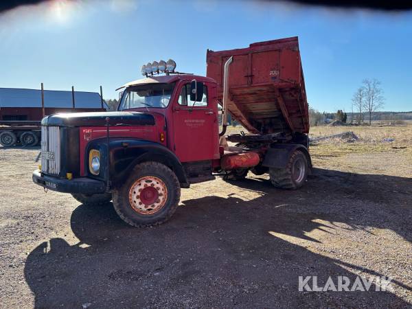 Veteranlastbil Scania Vabis 56 med 3 st släp