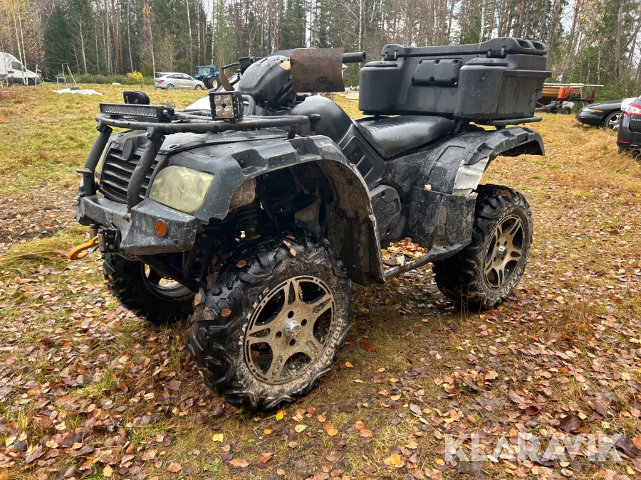 Fyrhjuling CFMoto CF500-2 med snöplog