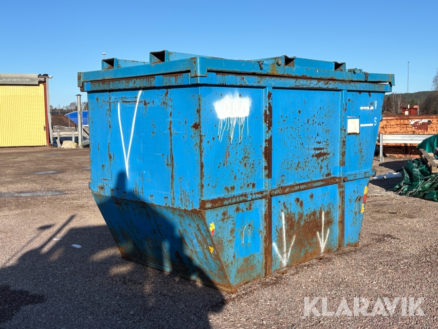 Liftdumpercontainer 11 kubik med lock