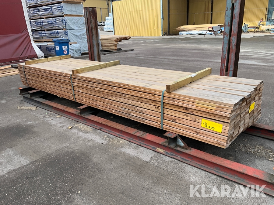 Virkespaket impregnerad trall B-kvalite 28x145 470 Löpmeter