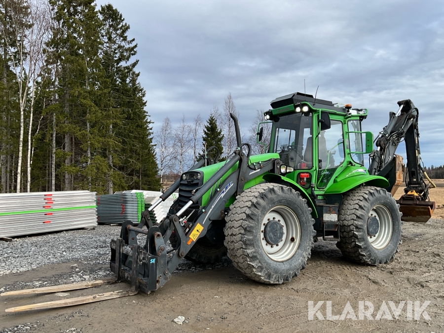 Grävlastare Lännen 860C med flera redskap