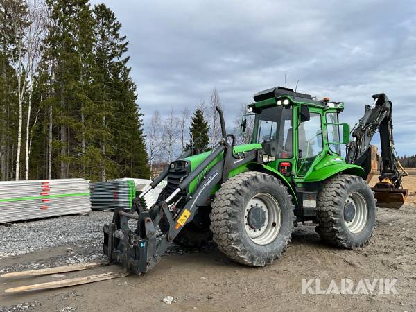 Grävlastare Lännen 860C med flera redskap