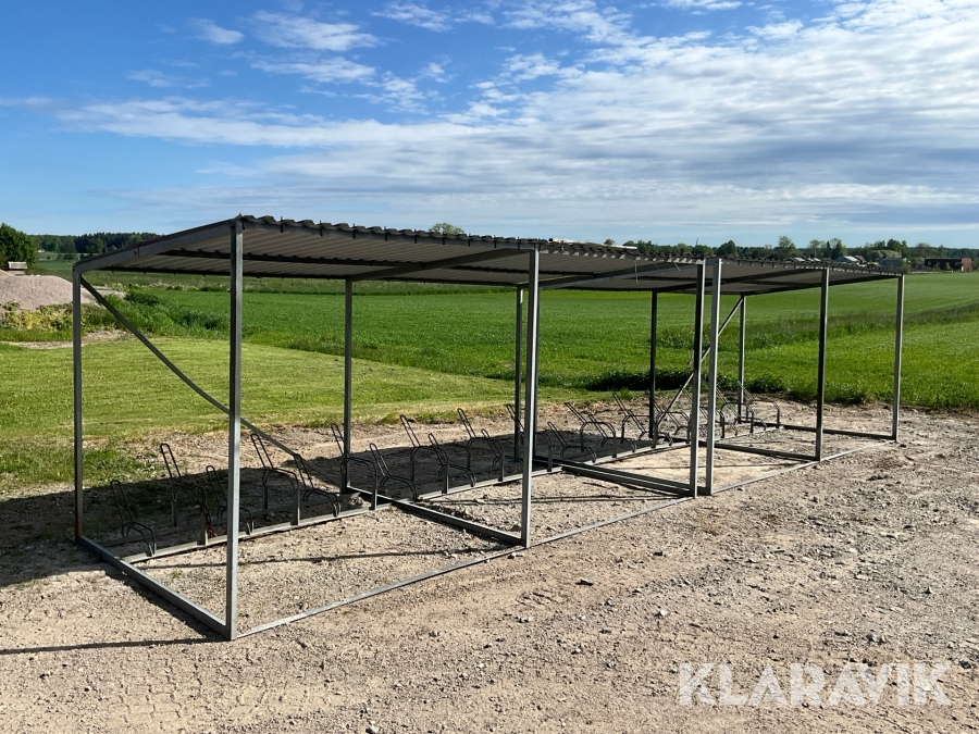 Skärmtak/cykelställ