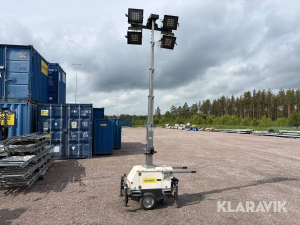 Belysningsmast Generac LinkTower 4x150W LED 7m