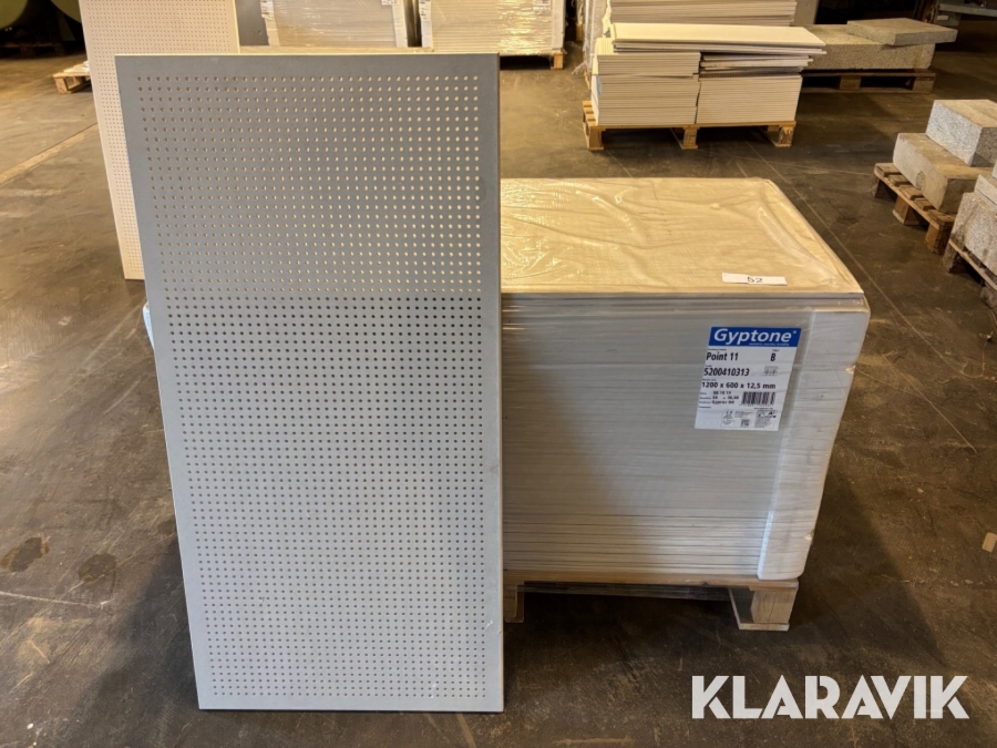 Innertak Gyptone 1200x600x12,5mm 36m2
