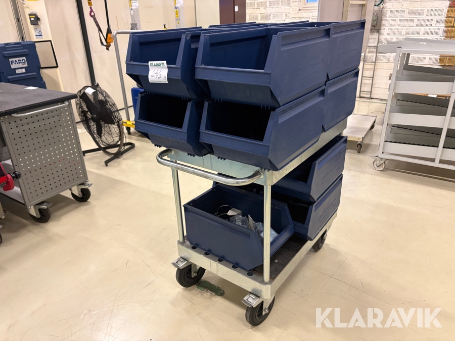 Förvaringslådor Schorller Arca Systems 9072 13 st & rullvagn