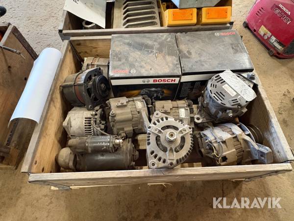 Generatorer & startmotor Bosch till entreprenadmaskiner