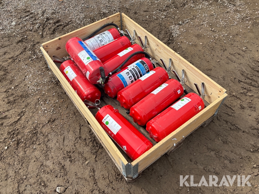 Diverse brandsläckare / pulversläckare 10st