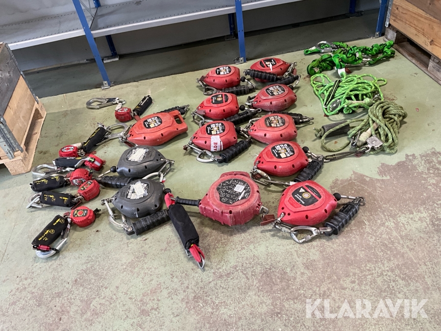 Fallskyddsutrustning 18st block