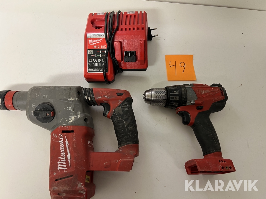 Skruvdragare och slagborrsmaskin Milwaukee M18 FDD,M18 CHX