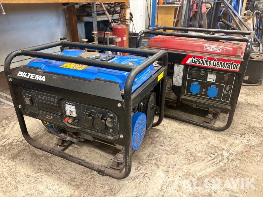 Generatorer Biltema G300 2 st