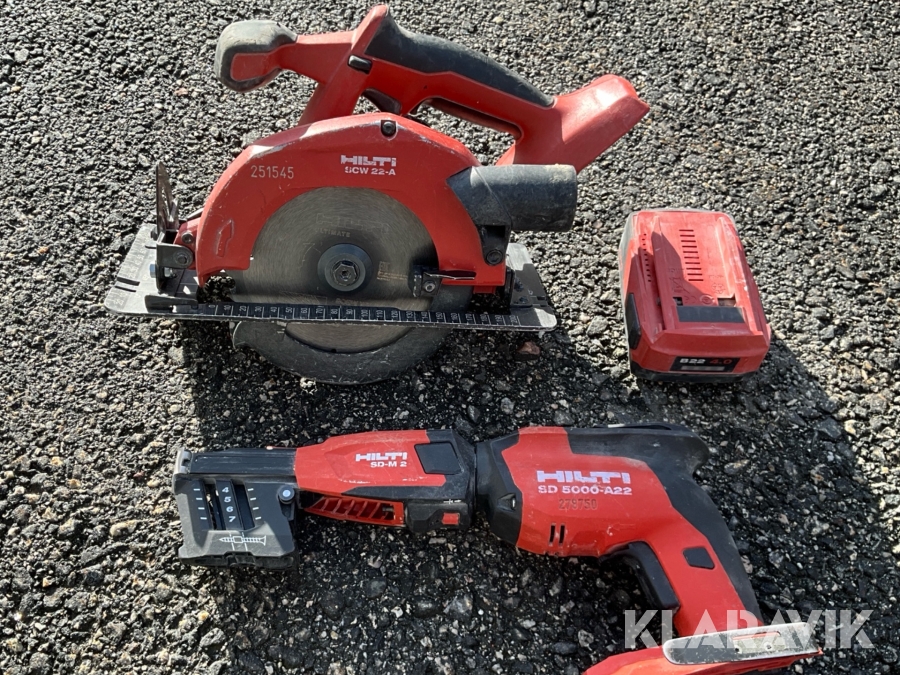 Klinga och automatskruvdragare Hilti