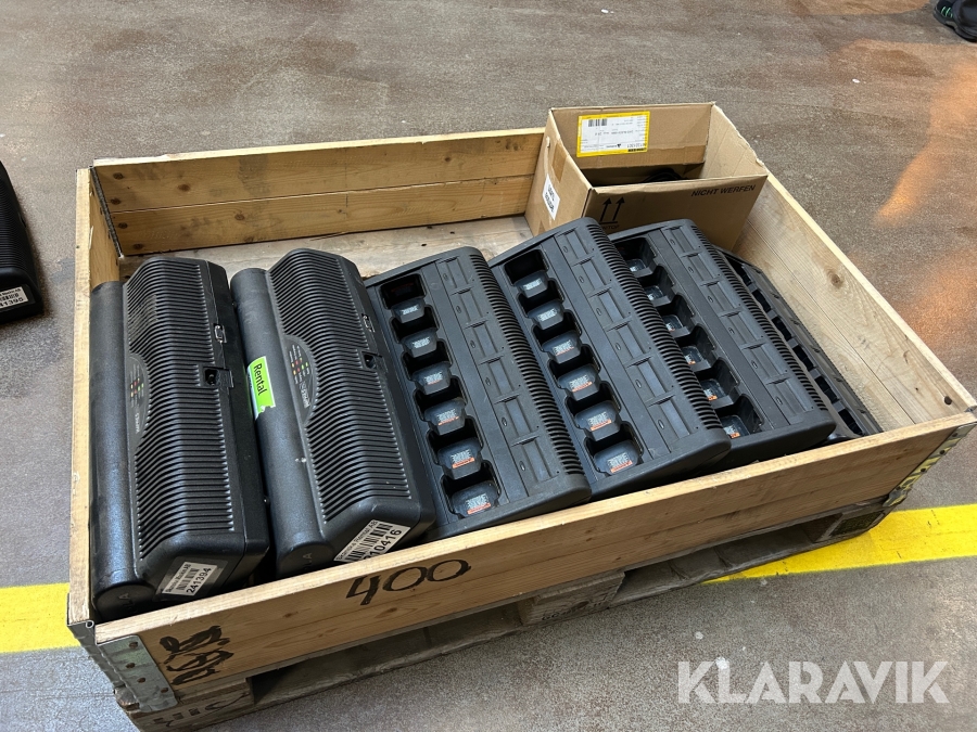 Laddare till Komradio Motorola DP3400/DP4400 6 st 6-fack
