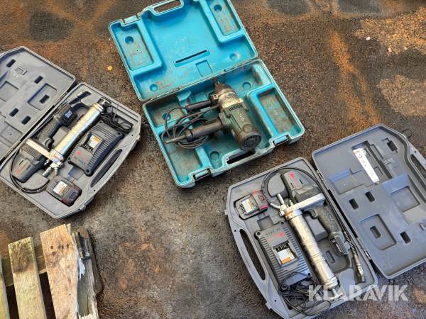 Verktygspaket Ingersoll Rand / Makita IQv2 / TW1000 1st mutterknack 2st fettsprutor