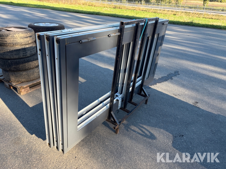 Dörrar Aluminium 3 st